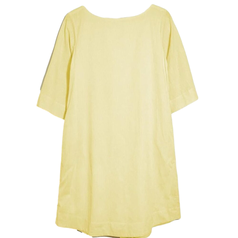 Roller Rabbit Solid Pale Yellow Three-Quarter Sle… - image 1